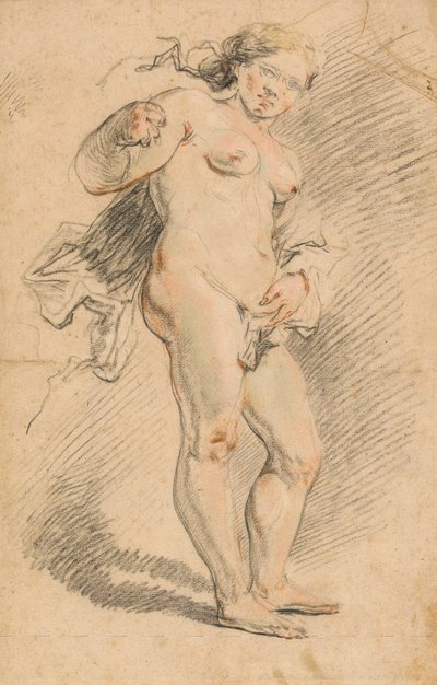 Nude woman standing by Johann Liss